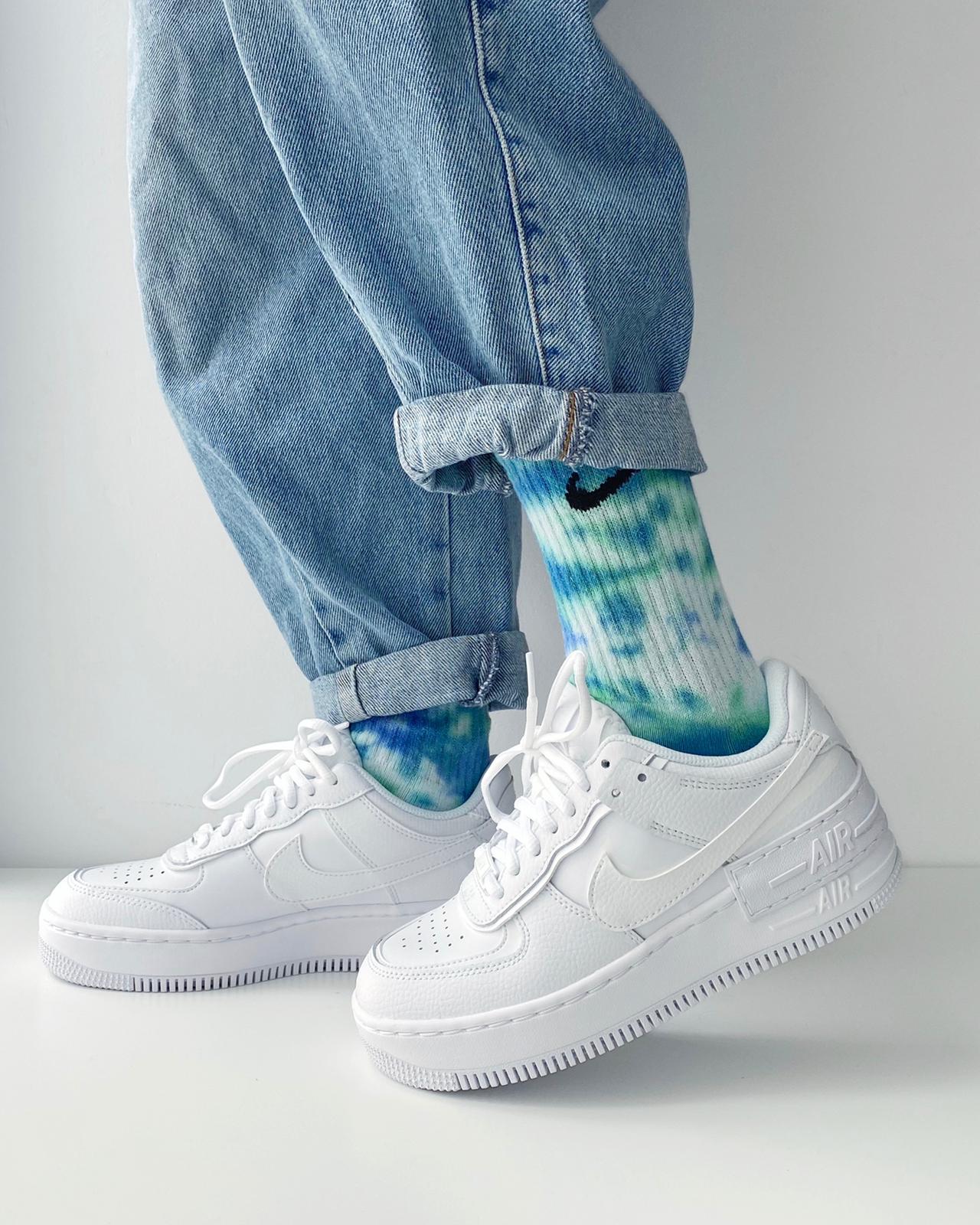 Tye dye socks. Colour Trip Custom Shop