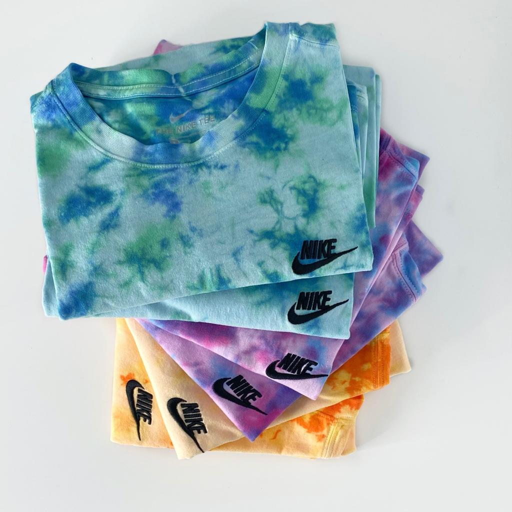 Colorful and one-of-a-kind tie-dye custom t-shirts, hand-dyed with love.