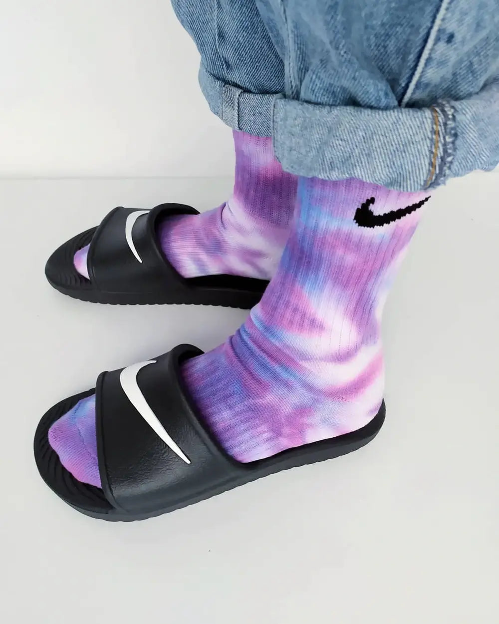 Tie dye nike socks mix colours Unicorn. Shop NOW! - Colour Trip
