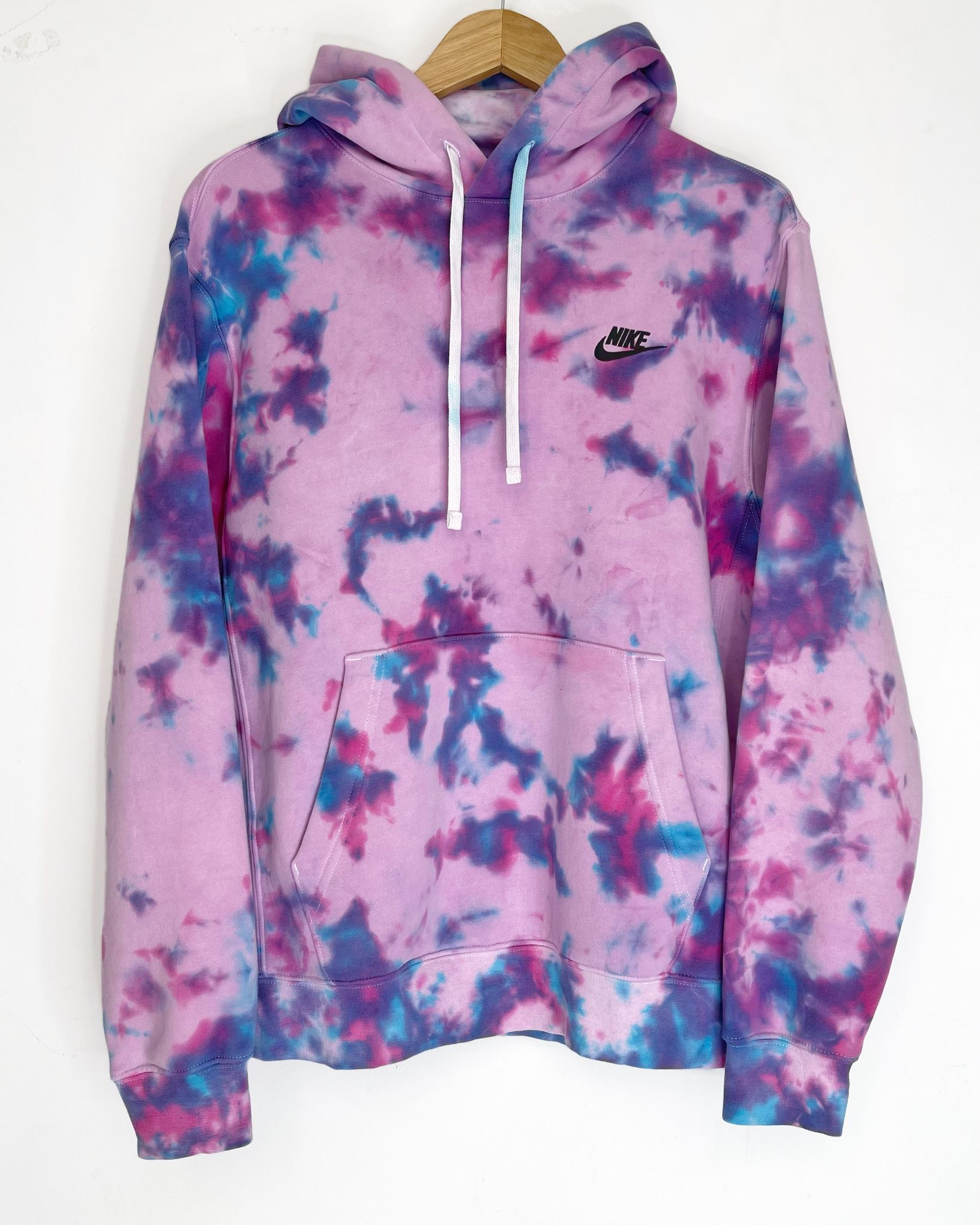 Tie-dye Nike Hoodie Unicorn. front Colour Trip Shop Now!