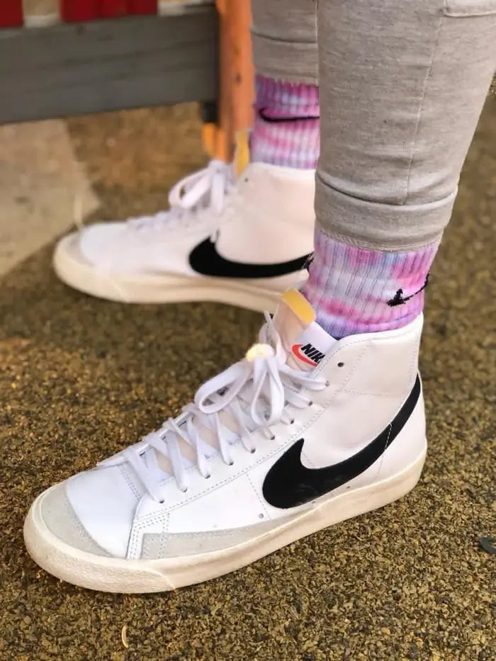 tie dye nike socks unicorn pink and blue. Shop now. Coloue trip