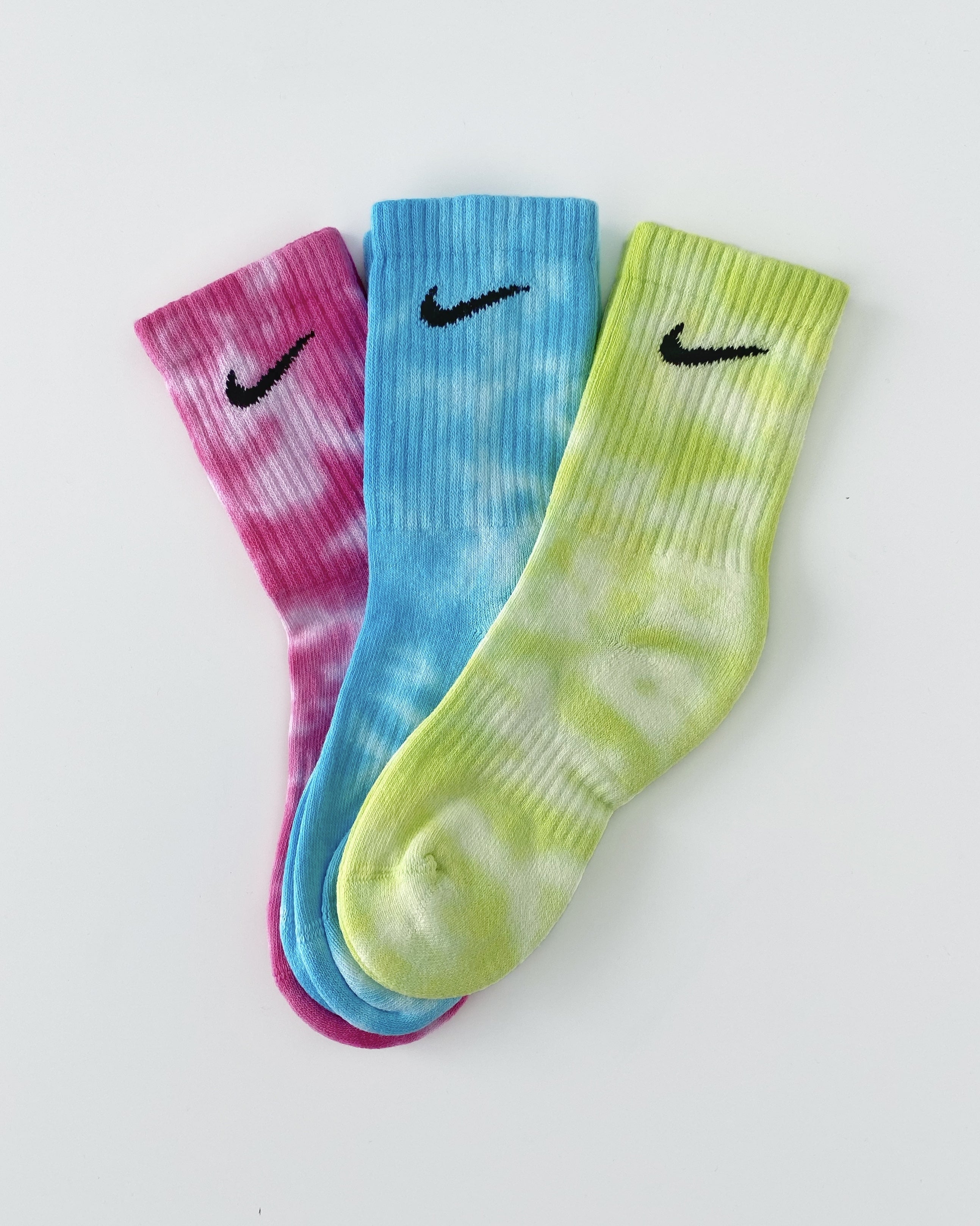 Green - Tie Dye Nike Socks