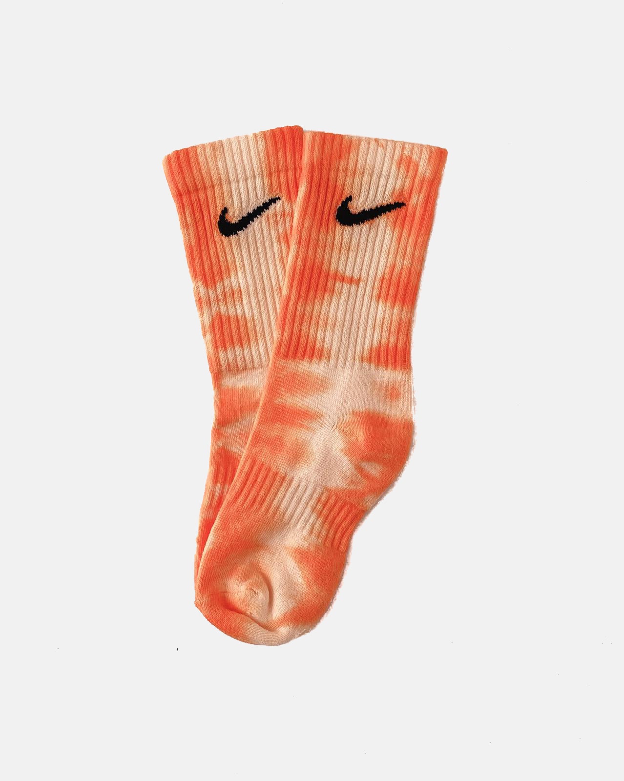 Calcetines Nike tie dye stripes orange cruzado. Calcetines Nike 100% originales teñidos a mano. Shop NOW!