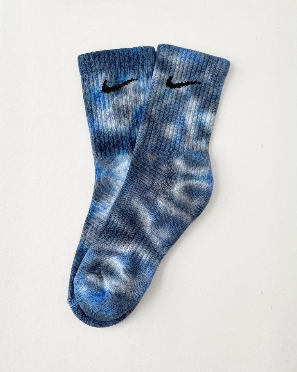 Tie dye Nike socks Space Blue. Colour Trip. Shop Now