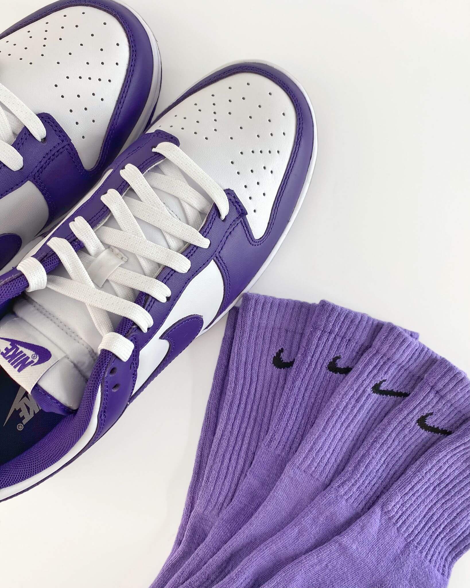 Purple custom socks